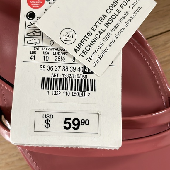 Zara pink wide strappy heel size 41 - Picture 3 of 7